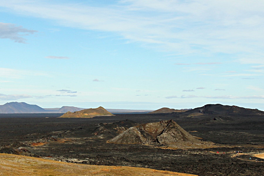 Krafla caldera in Iceland, photo by author